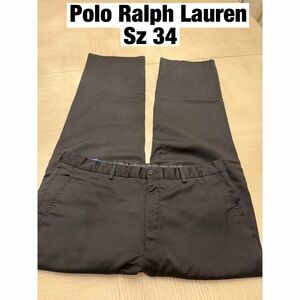 Ralph Lauren Men's Black Wool Pants Made in Italy
